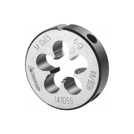 Garant M12X1.5 HSS-E Round Die, Closed/Pre-Slit Form 141055 12X1,5